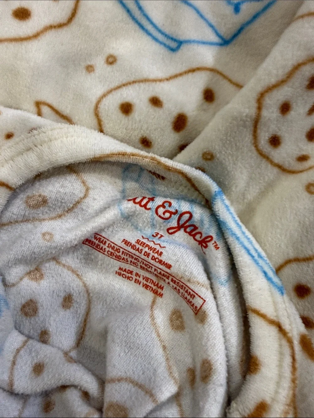 Toddler Cat & Jack Fleece Pajamas Set - Cookies & Milk